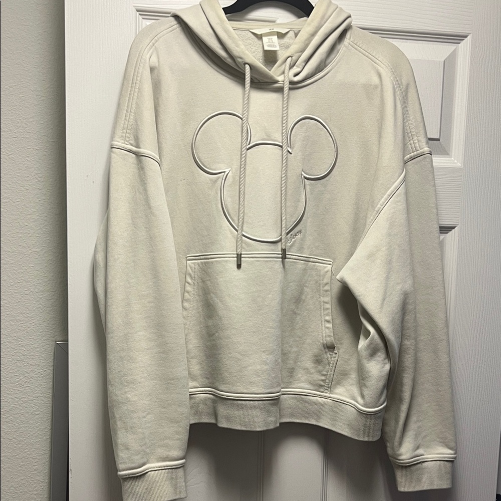 H&M Cream Hoodie with Cozy Lining